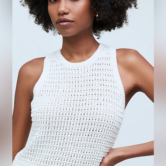 Madewell Tops - Madewell Crochet-Knit Crewneck Sweater Small